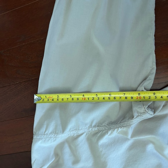 $219 Velvet by Graham & Spencer Cotton Button Up Shirt color tan XS oversized - Picture 7 of 13